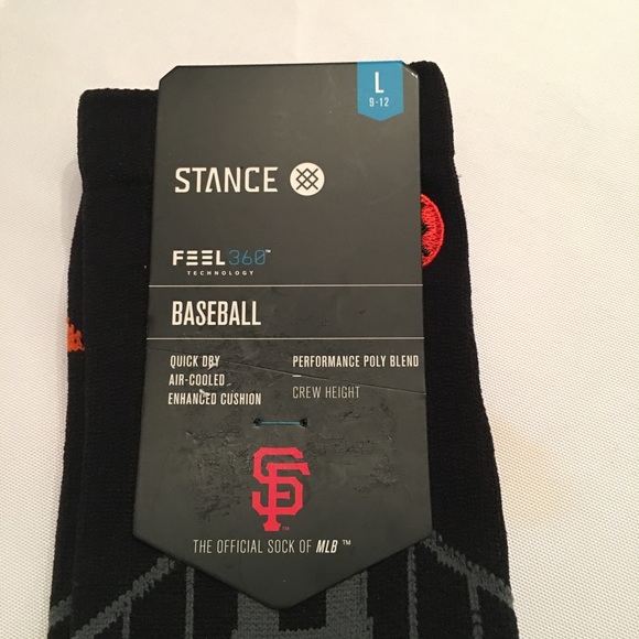 Stance SF MLB Giants Diamond Pro Crew Socks - Picture 3 of 5